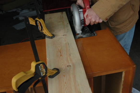 Sawing off the drawer